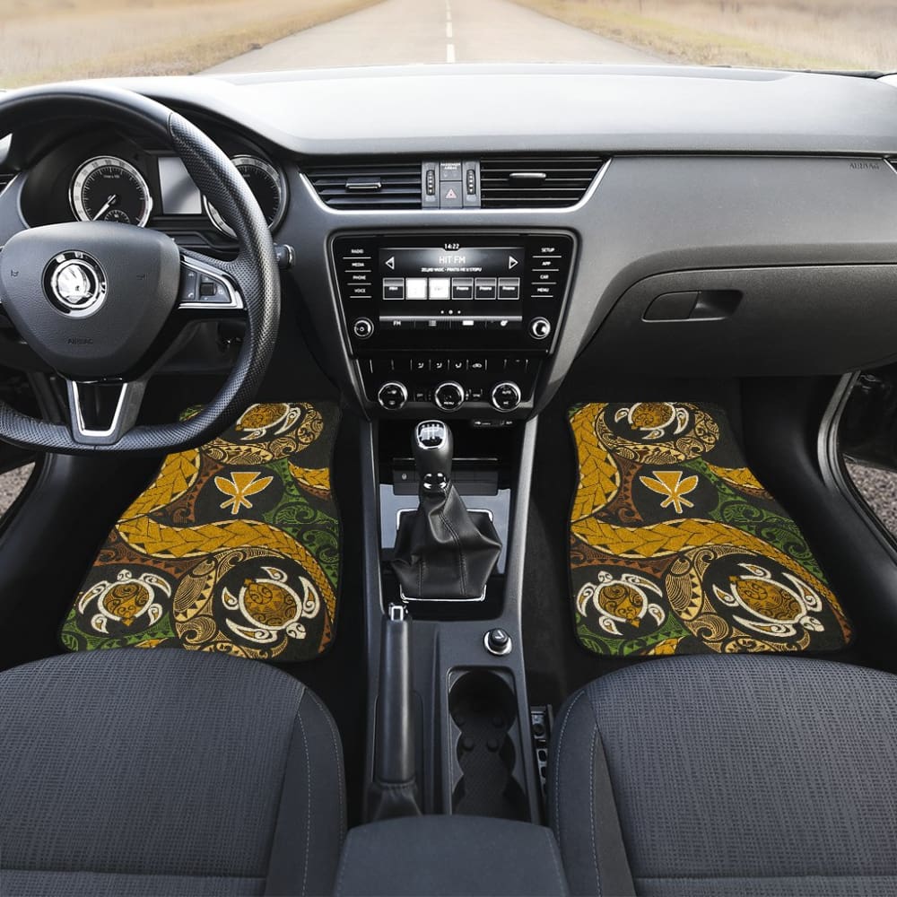 Amazing Native Hawaiians Kanaka Maoli Polynesian Tattoo Turtle Car Floor Mats