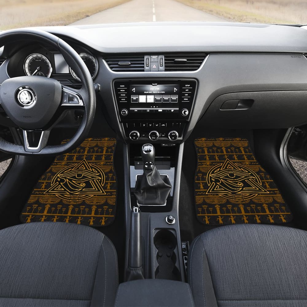 Amazing Ancient Egyptian Eyes Of Horus Powerful Symbol Car Floor Mats