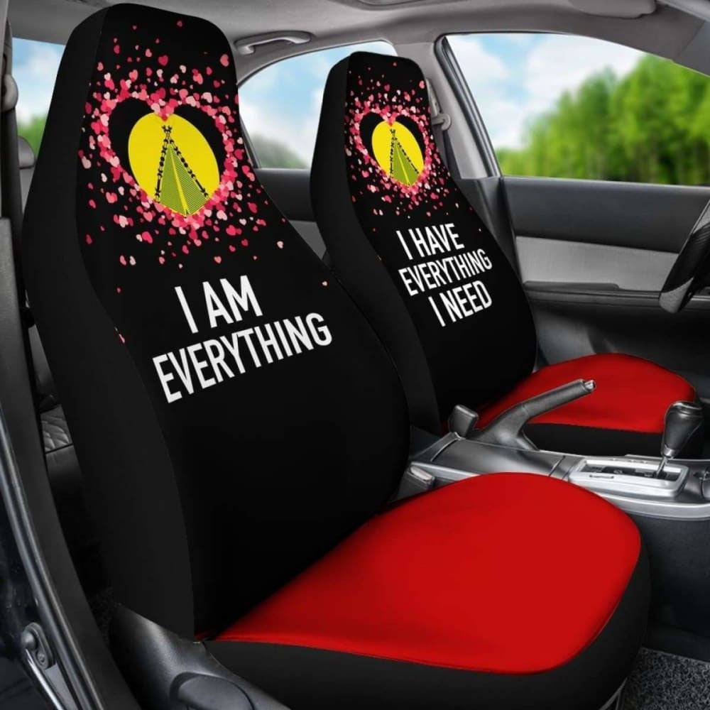 (Sivage) Wallis And Futuna Car Seat Covers Couple Valentine Everthing I Need (Set Of Two)