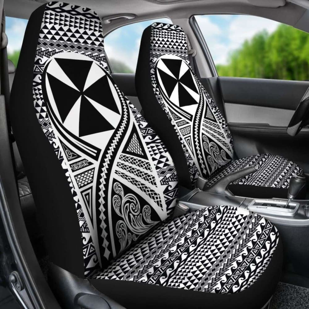 Wallis And Futuna Car Seat Cover Lift Up Black