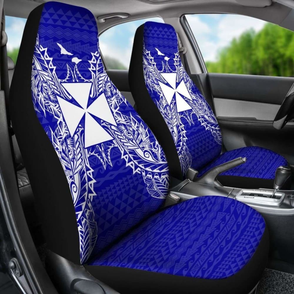 Wallis And Futuna Polynesia Car Seat Cover Map Blue