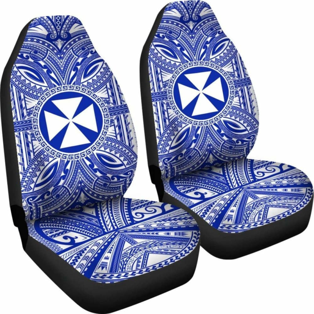 Wallis And Futuna Car Seat Cover - Wallis And Futuna Coat Of Arms Polynesian Flag Color