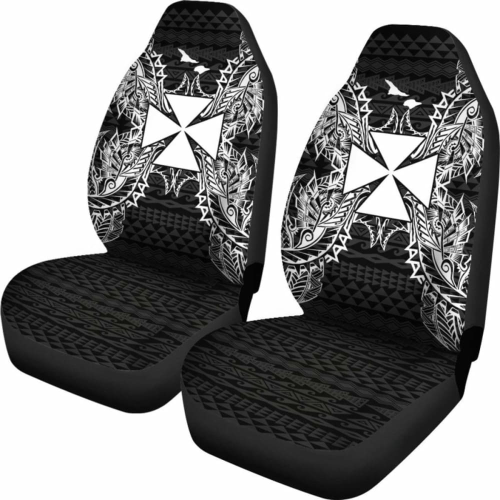 Wallis And Futuna Polynesia Car Seat Cover Map Black