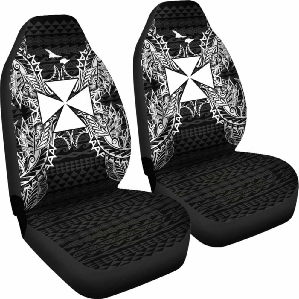 Wallis And Futuna Polynesia Car Seat Cover Map Black