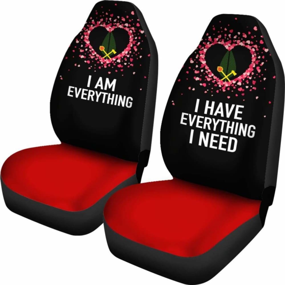 (Alo) Wallis And Futuna Car Seat Covers Couple Valentine Everthing I Need (Set Of Two)