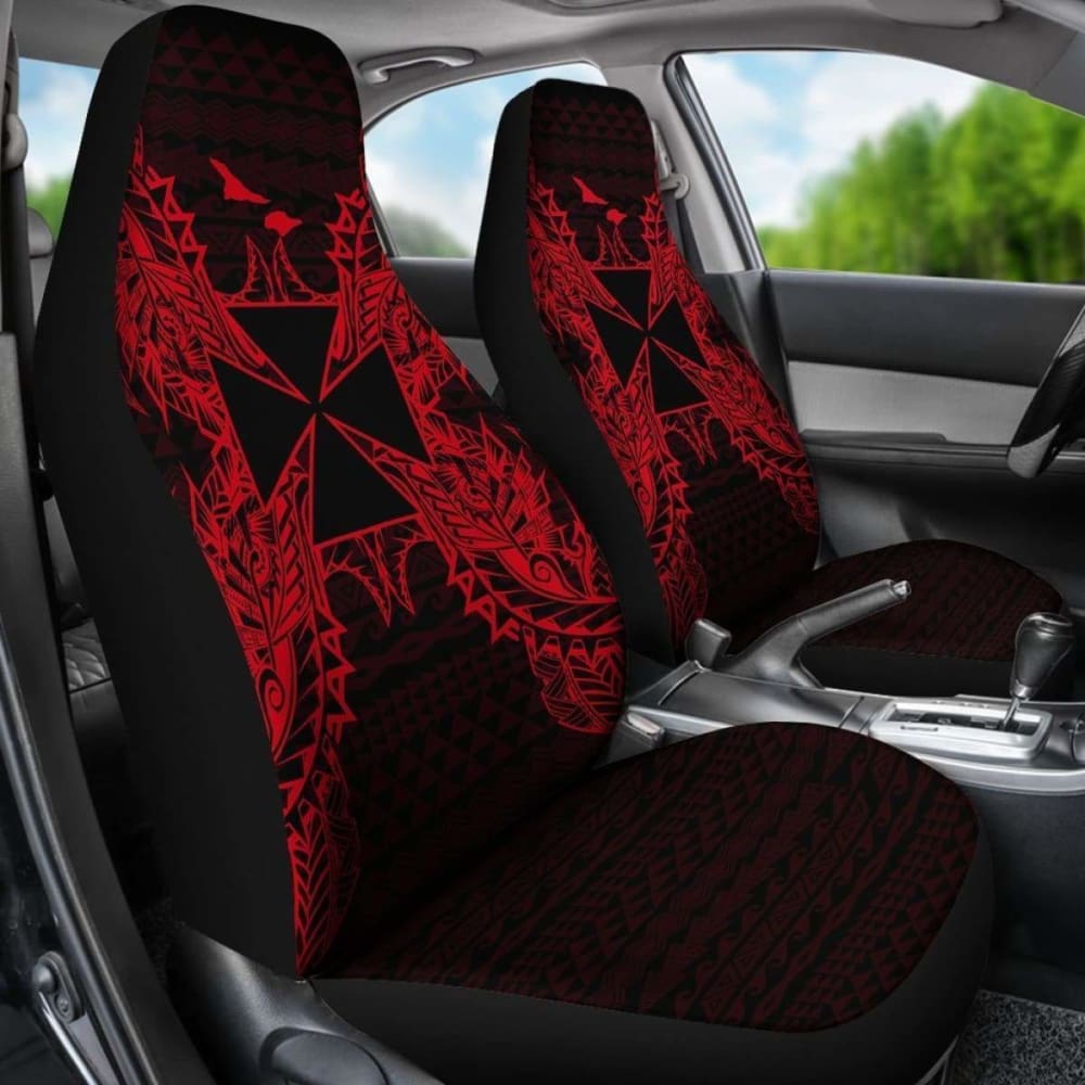 Wallis And Futuna Polynesia Car Seat Cover Map Red