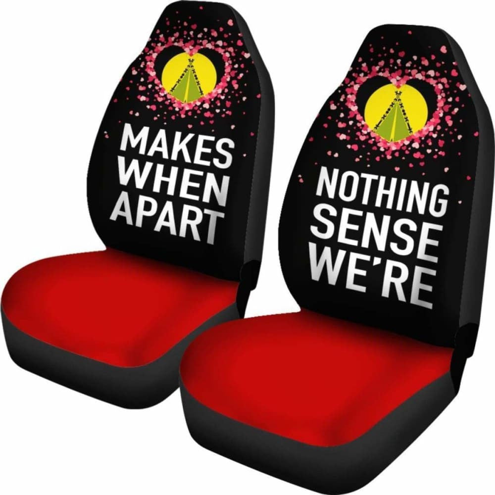 (Sivage) Wallis And Futuna Car Seat Covers Couple Valentine Nothing Make Sense (Set Of Two)