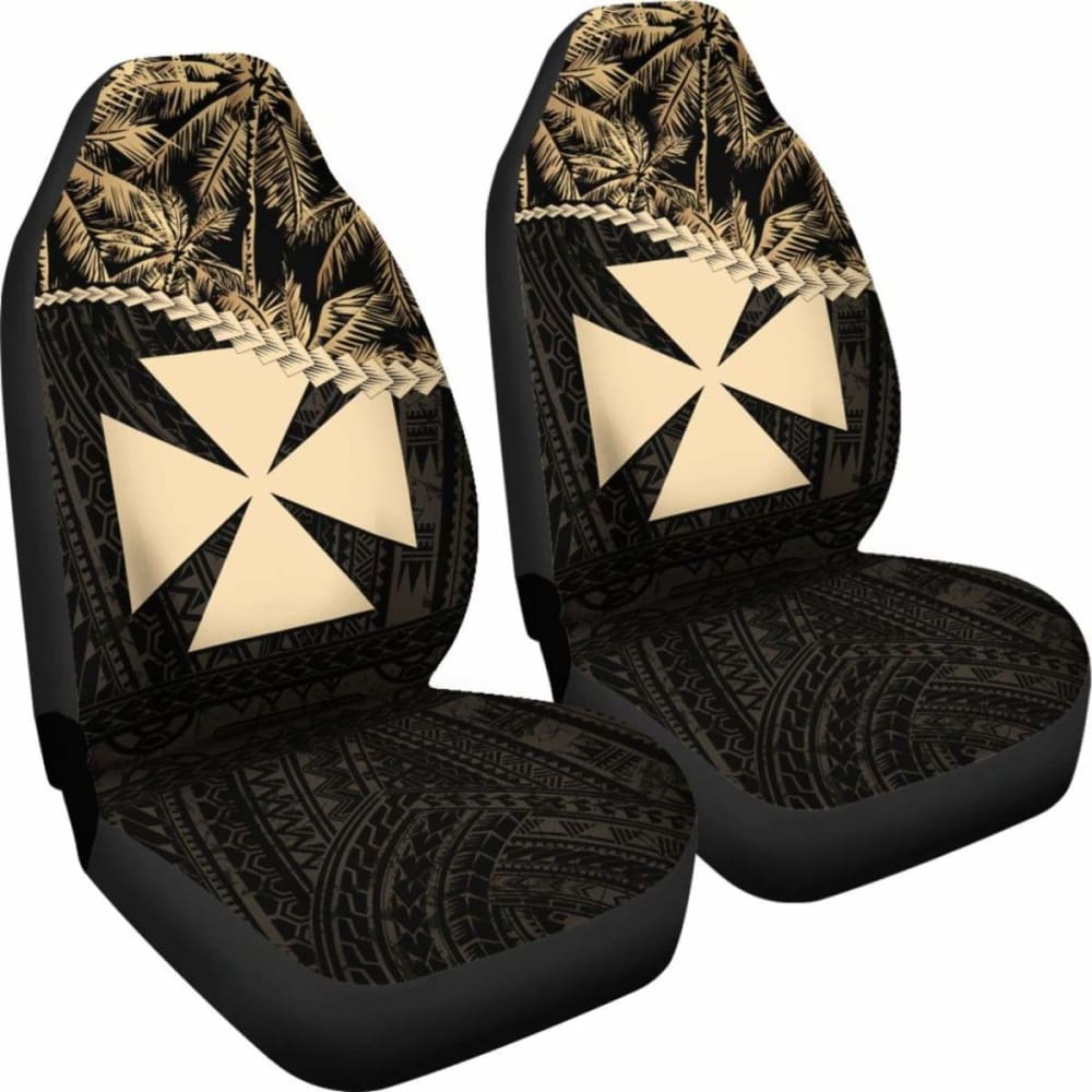 Wallis And Futuna Car Seat Covers Golden Coconut