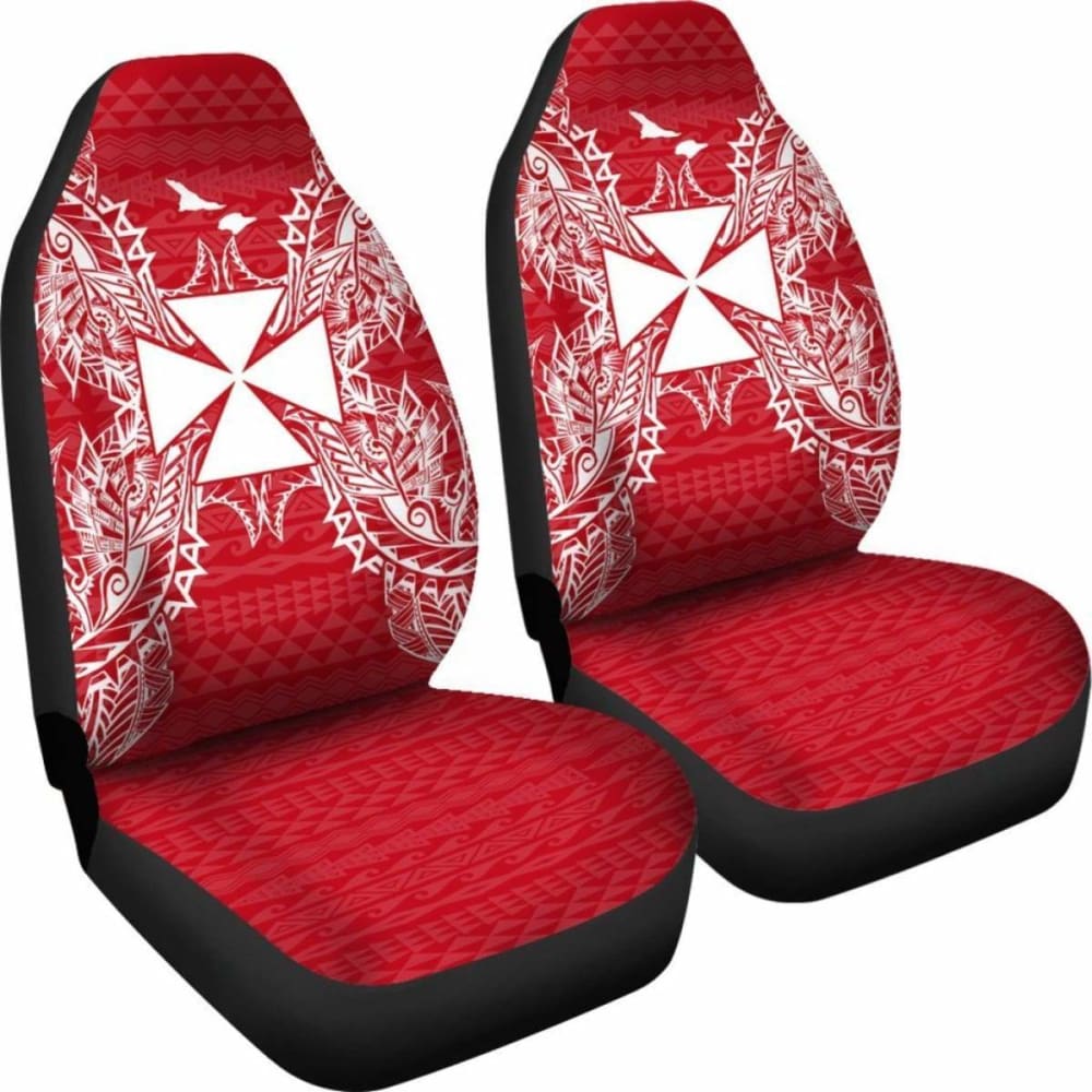Wallis And Futuna Polynesia Car Seat Cover Map Red White