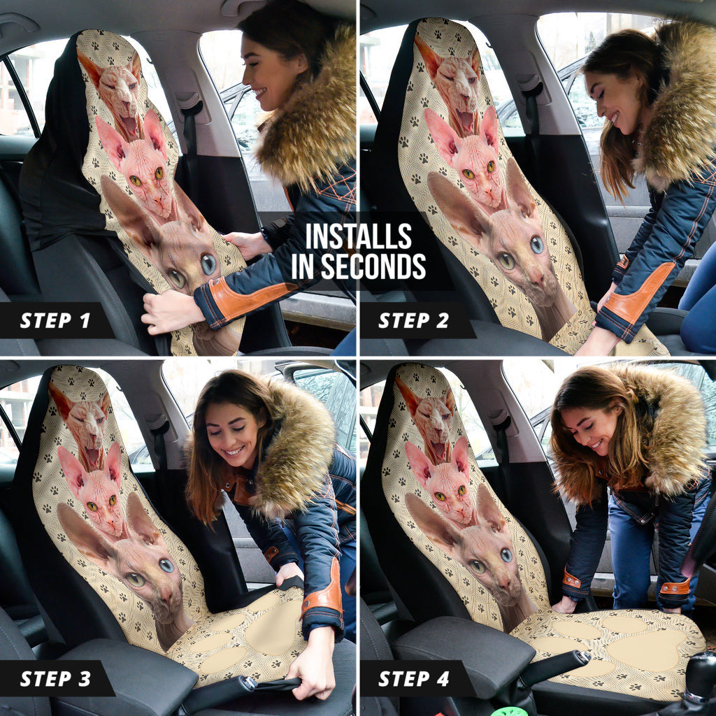Amazing Car Accessories Decoration Sphynx Car Seat Covers