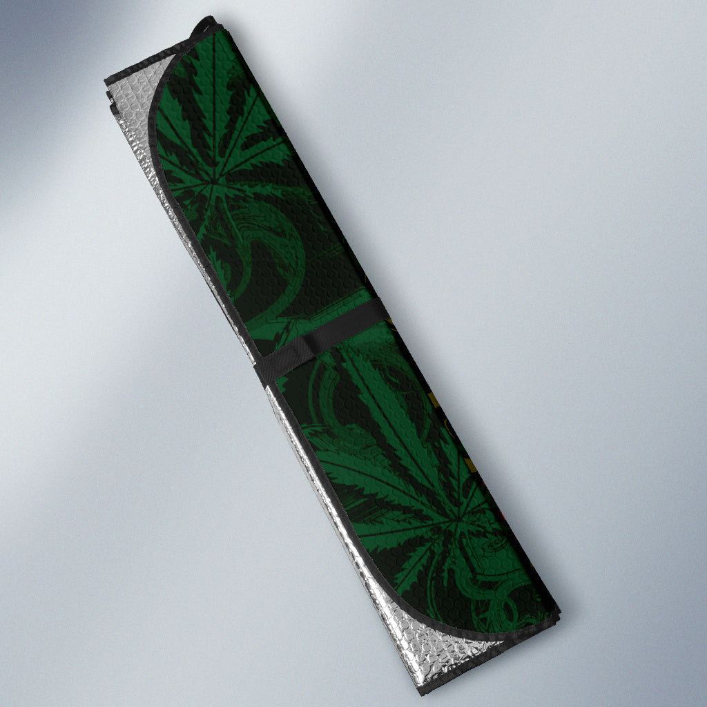 Jamaica and Rasta Lion Car Auto Sun Shades