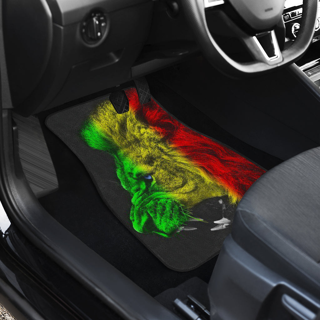 Amazing Gift Ideas Rasta Lion Roaring Car Floor Mats Style