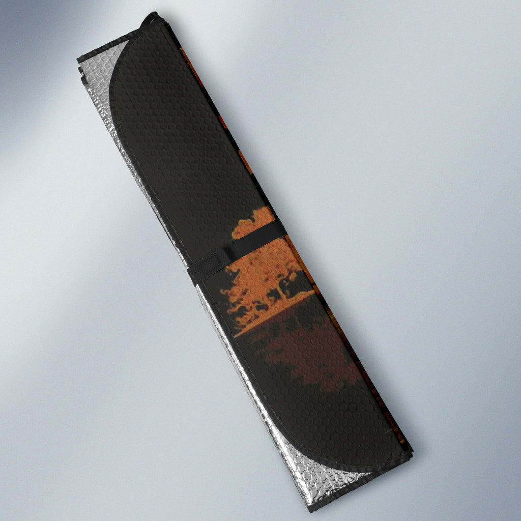 Witch Fly On A Dark Desert Highway Car Auto Sun Shades