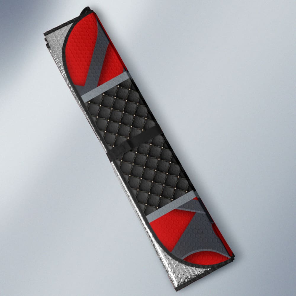 Amazing Volvo Black And Red Themed Printed Car Auto Sun Shades