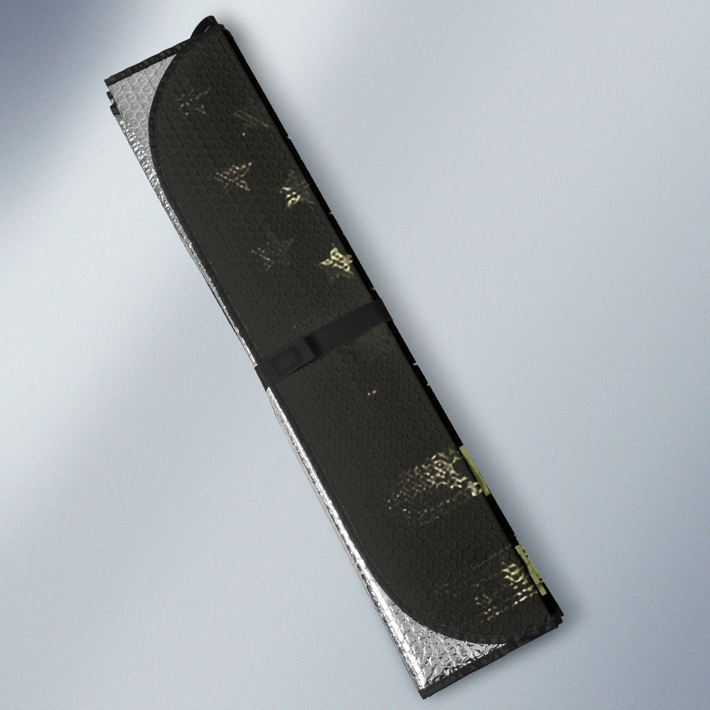 Army Green Camouflage American Flag Car Auto Sun Shades