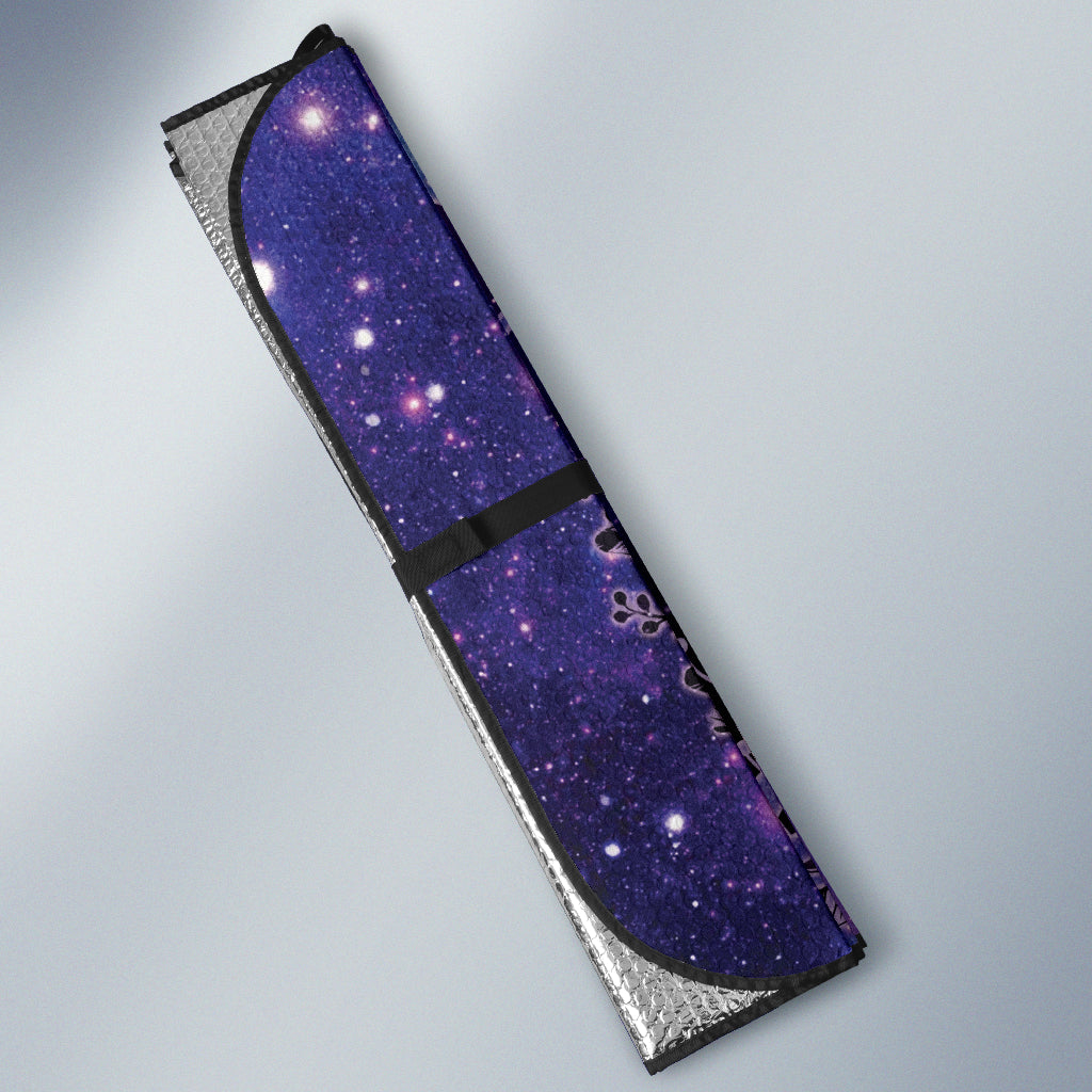Witch Black Cat Glalaxy Car Auto Sun Shades