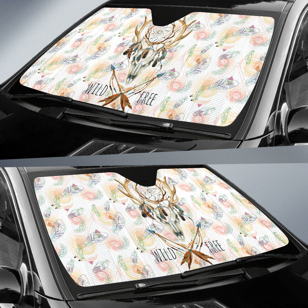 Deer Boho Dream Catcher Wild Free Car Auto Sun Shades