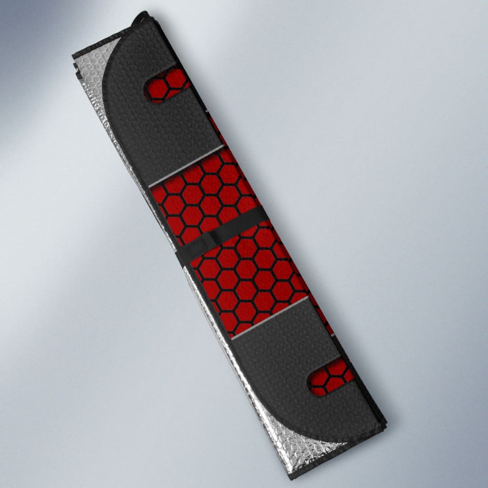 Volvo Black And Red Themed Printed Car Accessories Car Auto Sun Shades