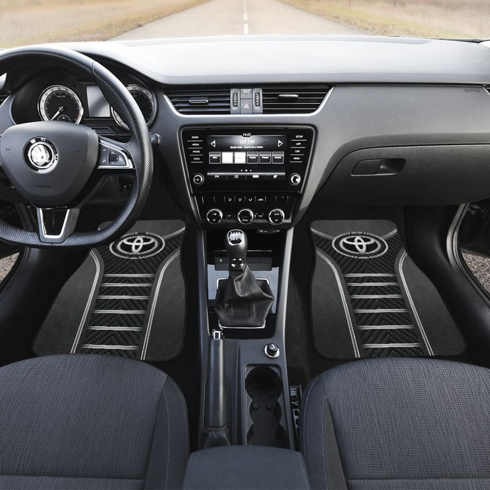 Black And Grey Toyota Amazing Style Car Floor Mats Custom