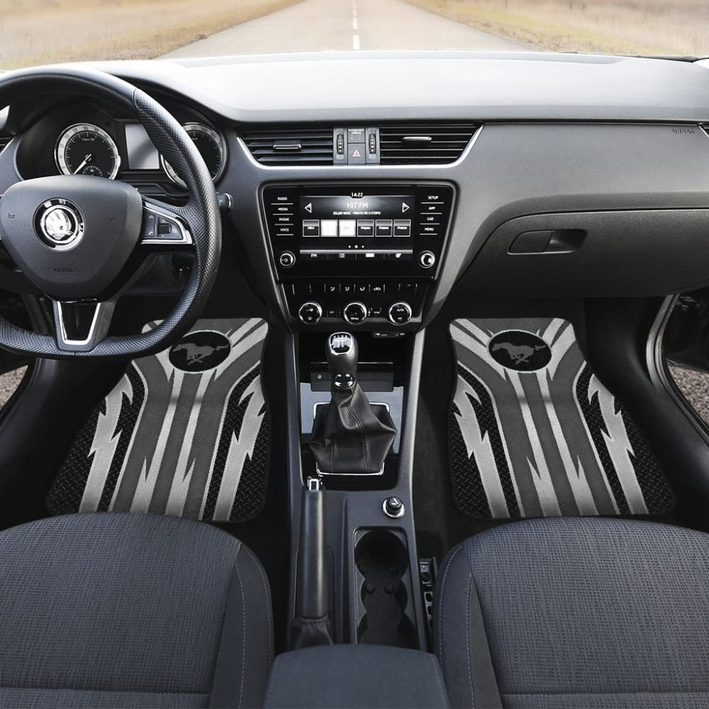 Grey Mustang Car Floor Mats