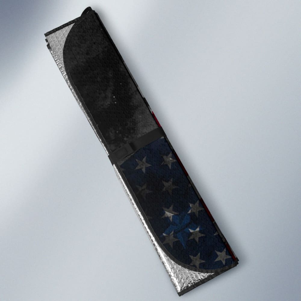 Amazing American Flag Pit Bull Car Auto Sun Shades