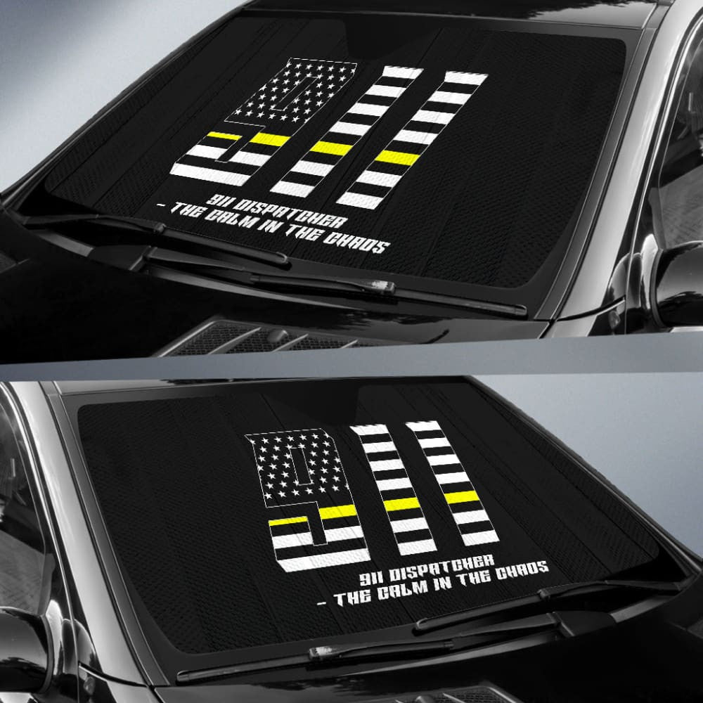 Dispatchers The Chaos Voice In The Dark Thin Yellow Line Car Auto Sun Shades
