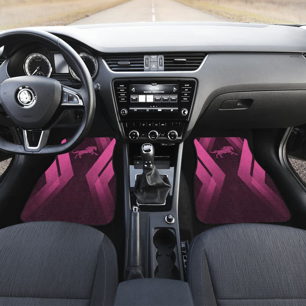 Amazing Black & Pink Horse Mustang Custom Car Accessories Car Floor Mats