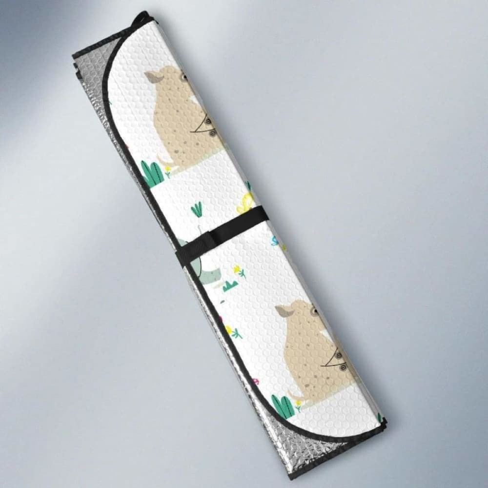 Cute Rhino Pattern Car Auto Sun Shades