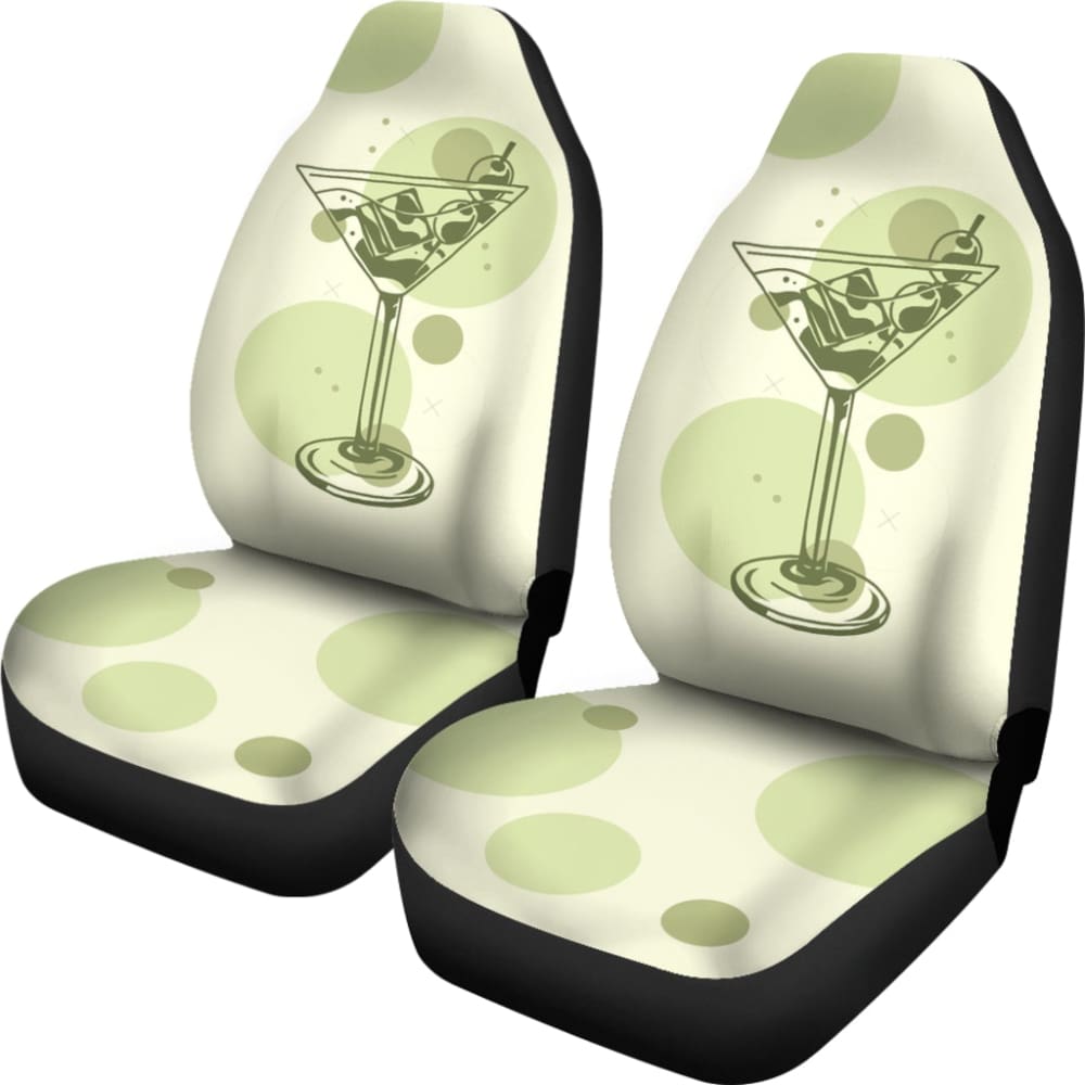 Amazing Vintage Cocktail Bartender Car Seat Covers