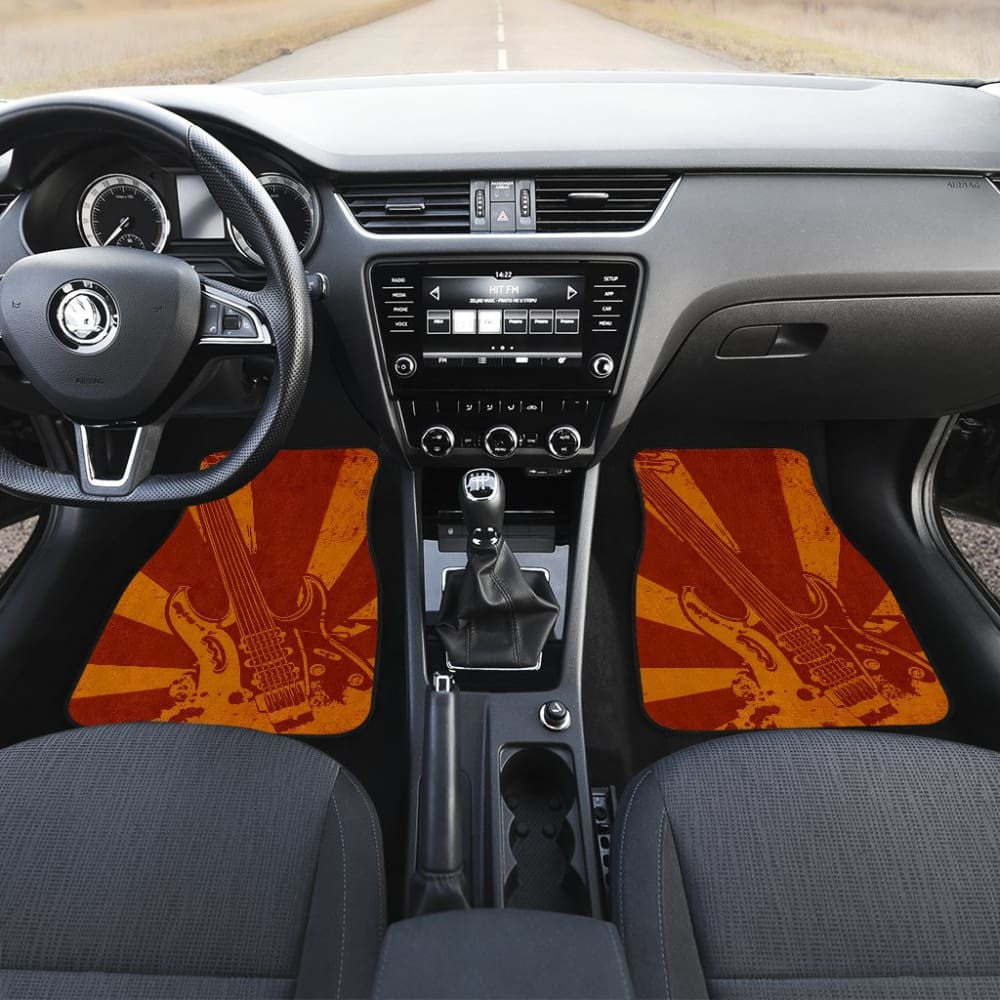 Amazing Electric Guitar Custom Retro Art Design Car Floor Mats