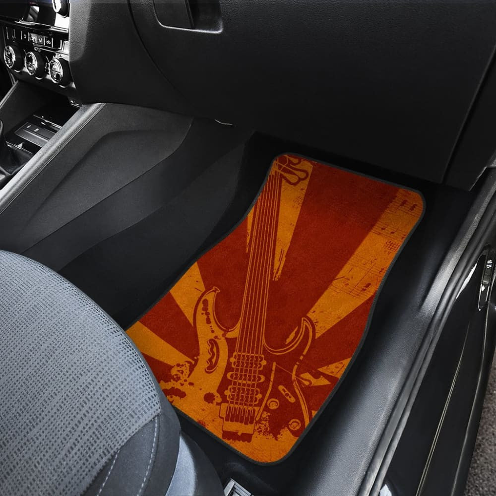 Amazing Electric Guitar Custom Retro Art Design Car Floor Mats