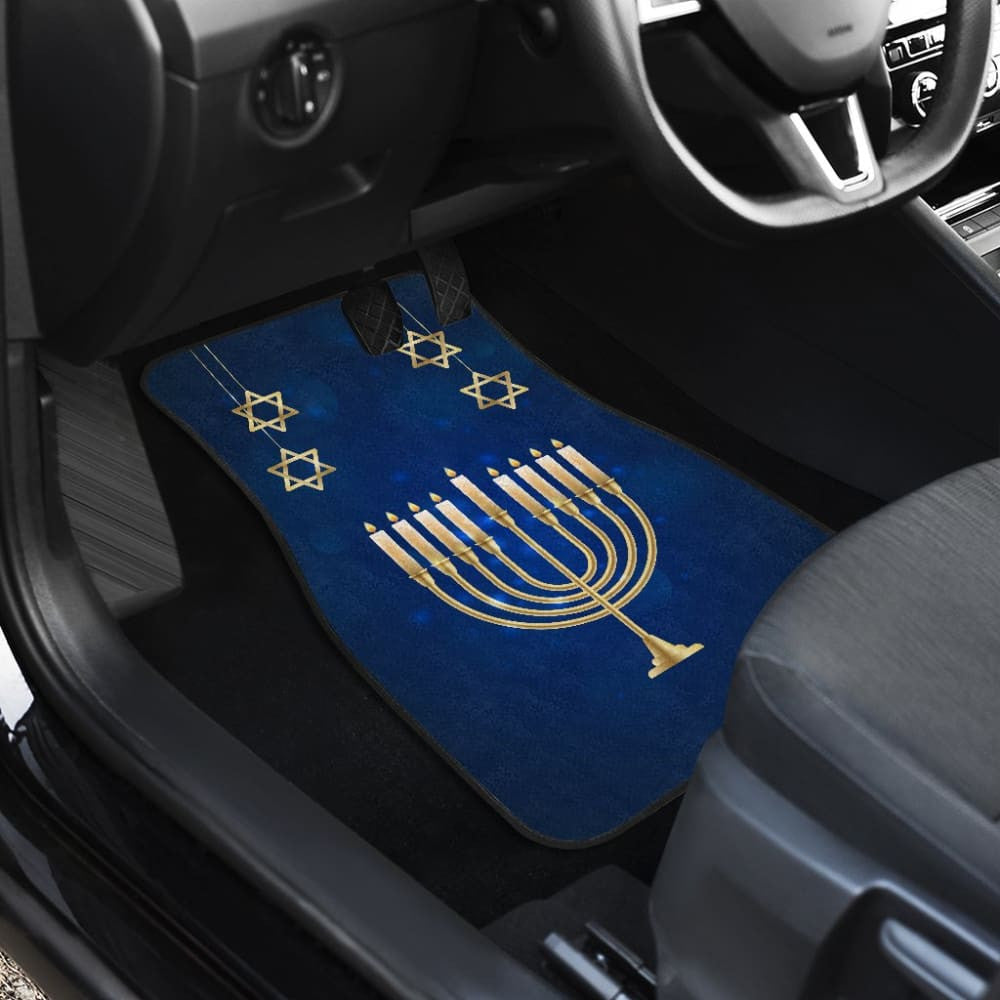 Amazing Hanukkah Pattern Print Car Floor Mats
