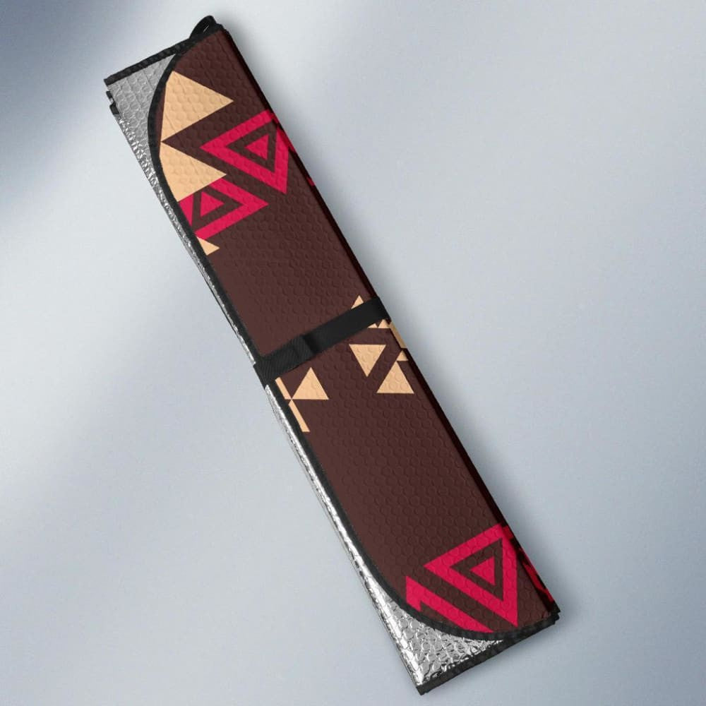 Brown Bison Native American Design Auto Sun Shades