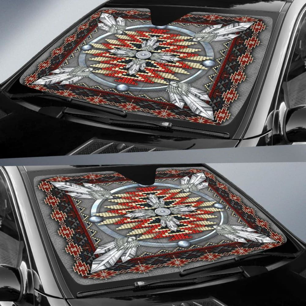 Native American Design Auto Sun Shades