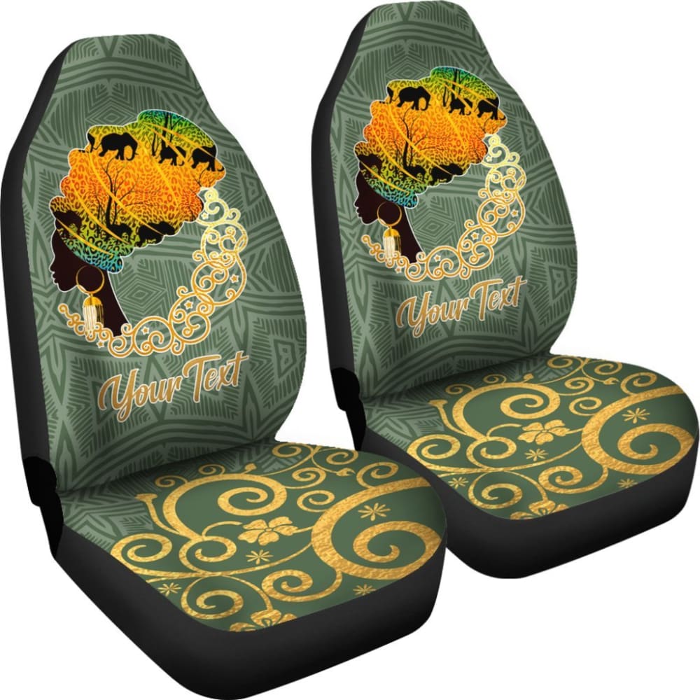African Car Seat Covers - Beautiful Woman In Traditional Turban