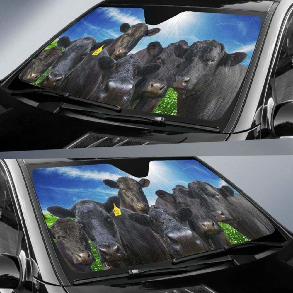 Auto Sun Shades - Cow