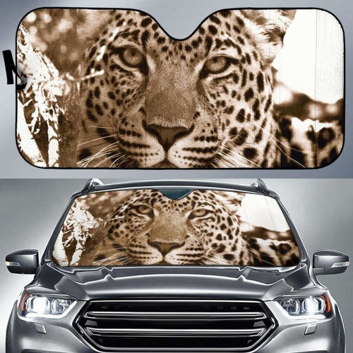 Leopard Wildlife South Africa Close Up Hd Car Sun Shade