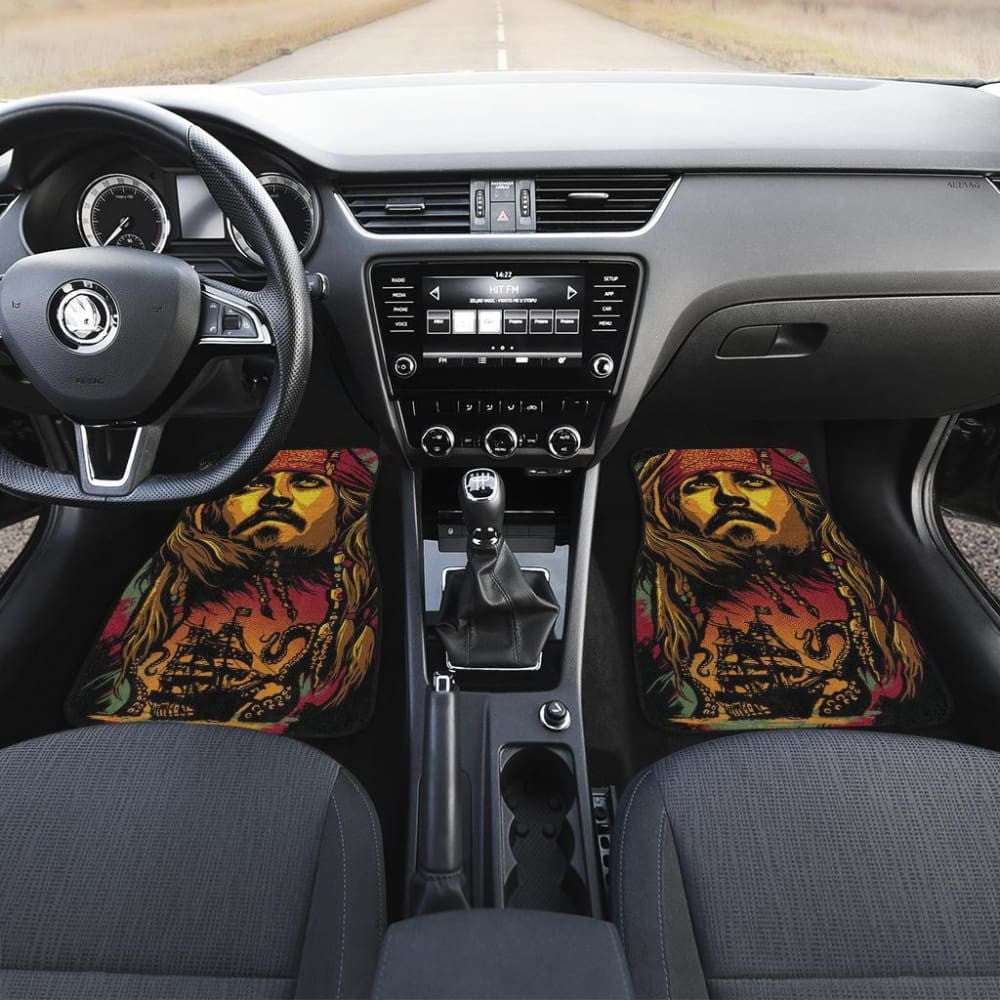 Jack Sparrow Art Car Floor Mats Pirates Of The Caribbean