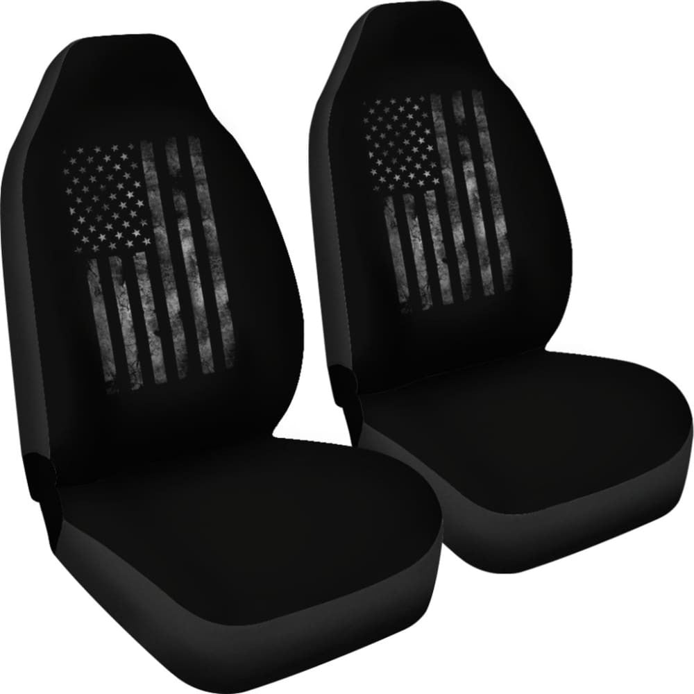 American Flag Black Car Seat Covers