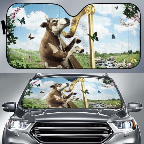 Auto Sun Shades - Cow