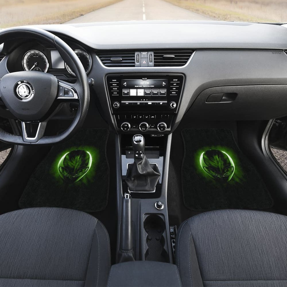 Alien Head Car Floor Mats