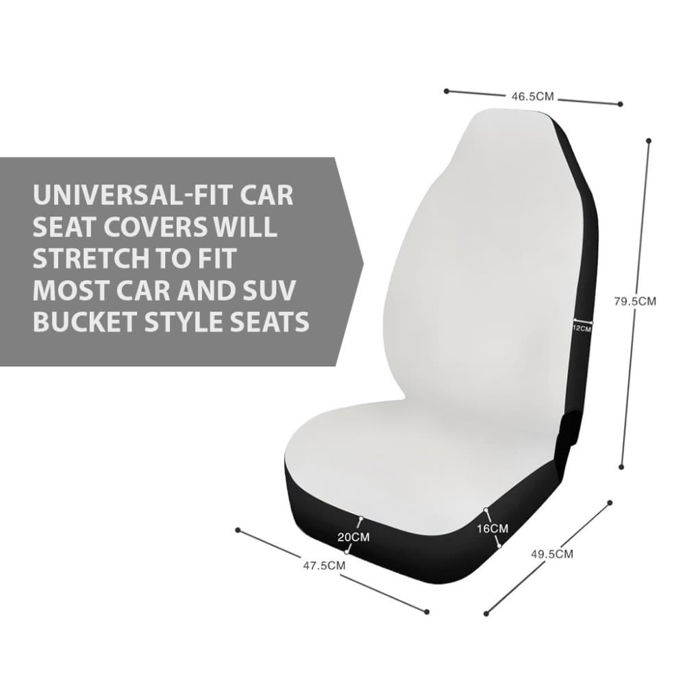 Adorable Beagle Car Seat Covers Black With Multicolor Paws