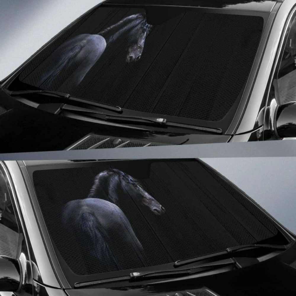 Horse Black HdK Car Sun Shade