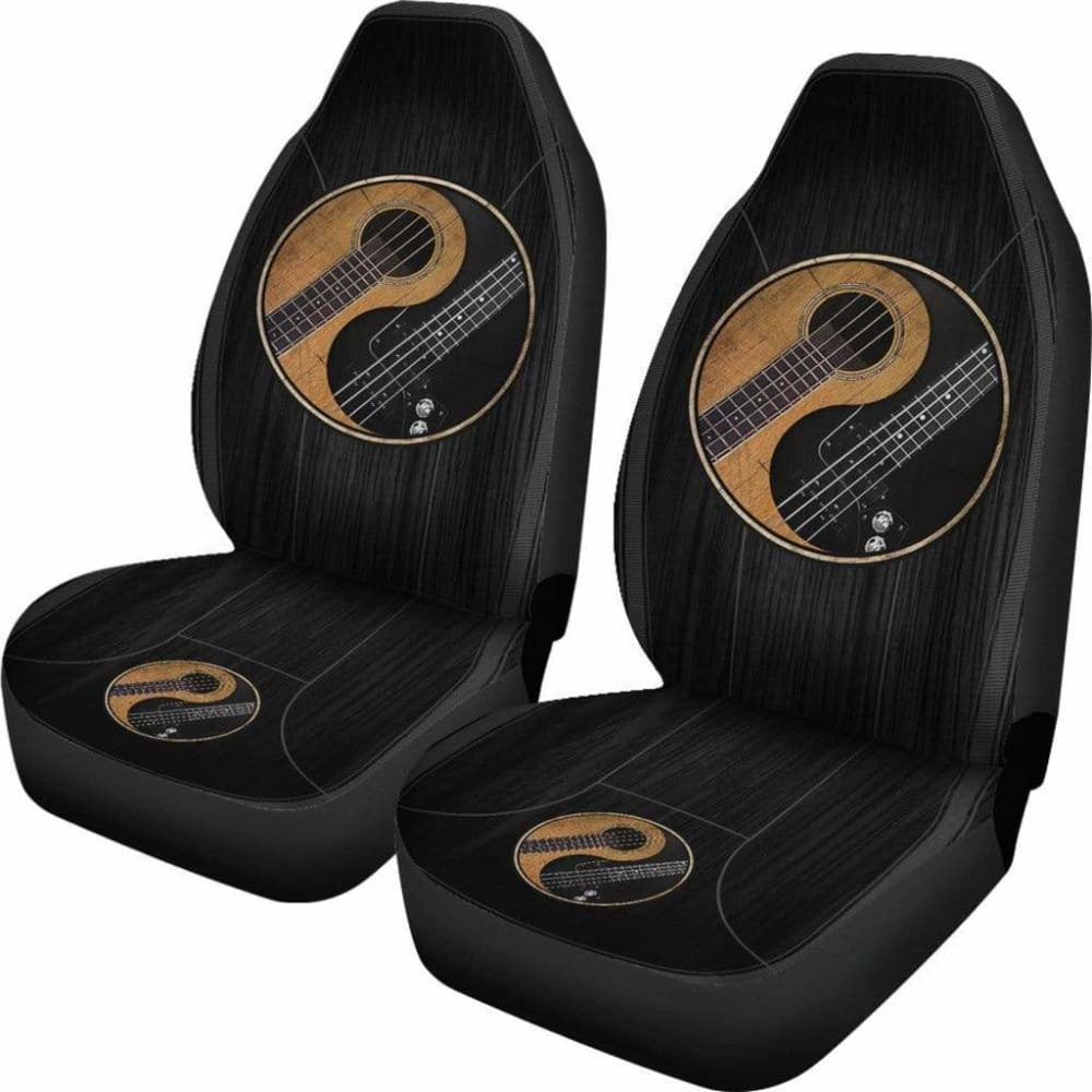 Yin Yang Bass Guitar - Car Seat Cover