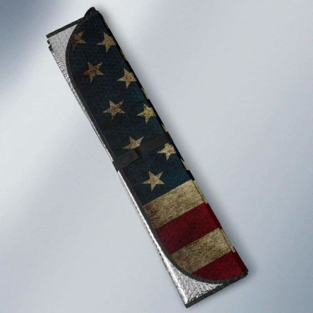 American Flag Auto Sun Shades