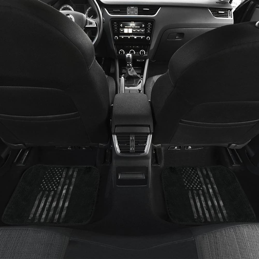 American Flag Black Car Floor Mats
