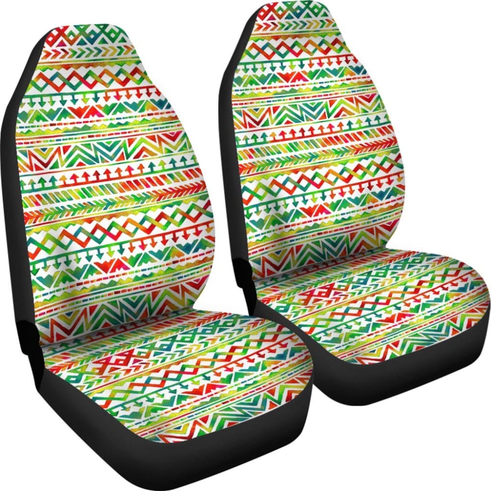 Watercolor Red Colorful Car Seat Cover