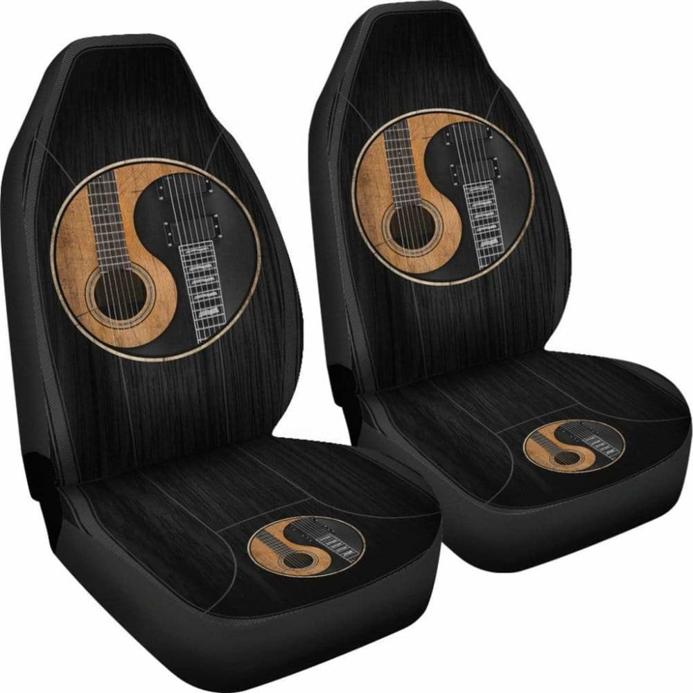 Yin Yang Guitar Car Seat Cover