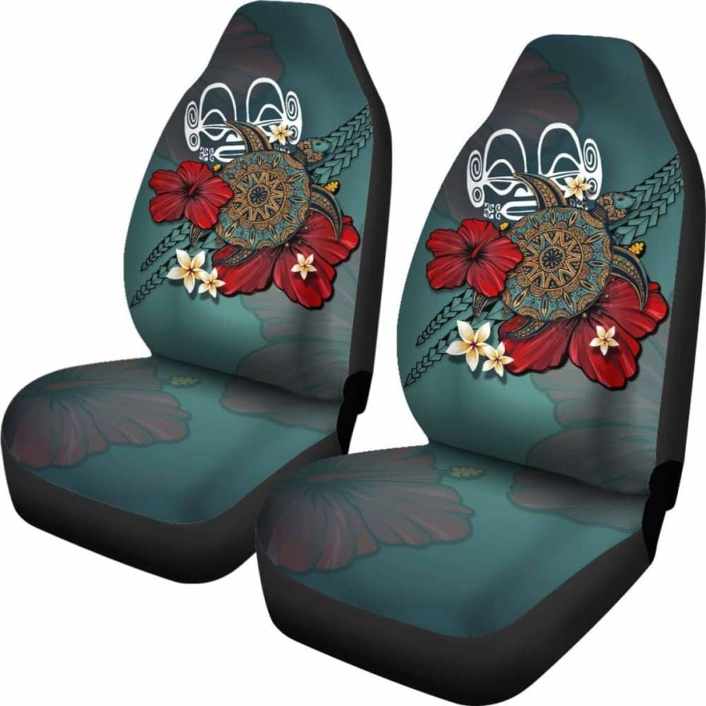 Marquesas Islands Car Seat Covers Blue Turtle Tribal Amazing
