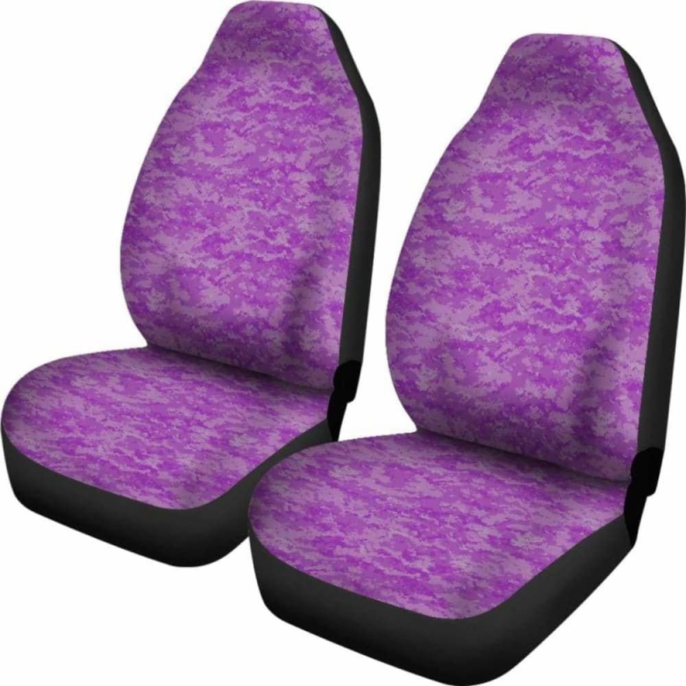 Purple Digital Camouflage Car Seat Covers